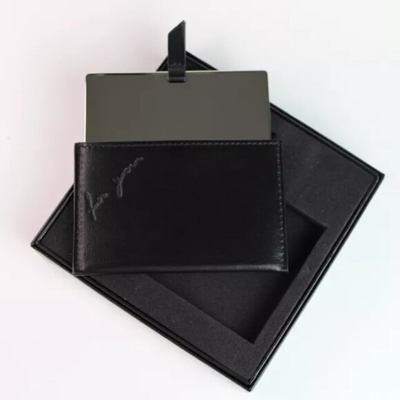 Saint Laurent For You YSL Mirror Leather Case Credit Card Holder NIB - Picture 3 of 11